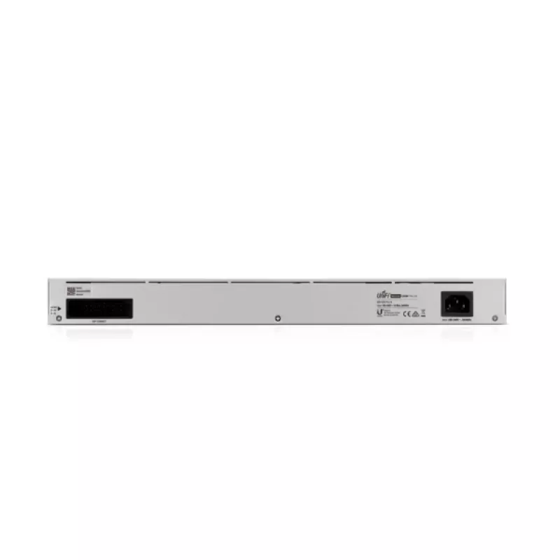 Pārvaldāms slēdzis UBIQUITI USW-PRO-24-EU — 24× Gigabit RJ-45, 2× SFP+, L2/L3, statīvā montējams, sudrabs