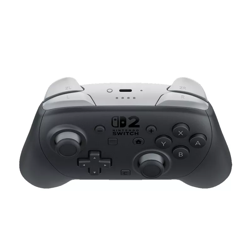 Nintendo Switch 2 Pro Controller Black Bluetooth Gamepad Analogs / Digitāls Nintendo Switch 2