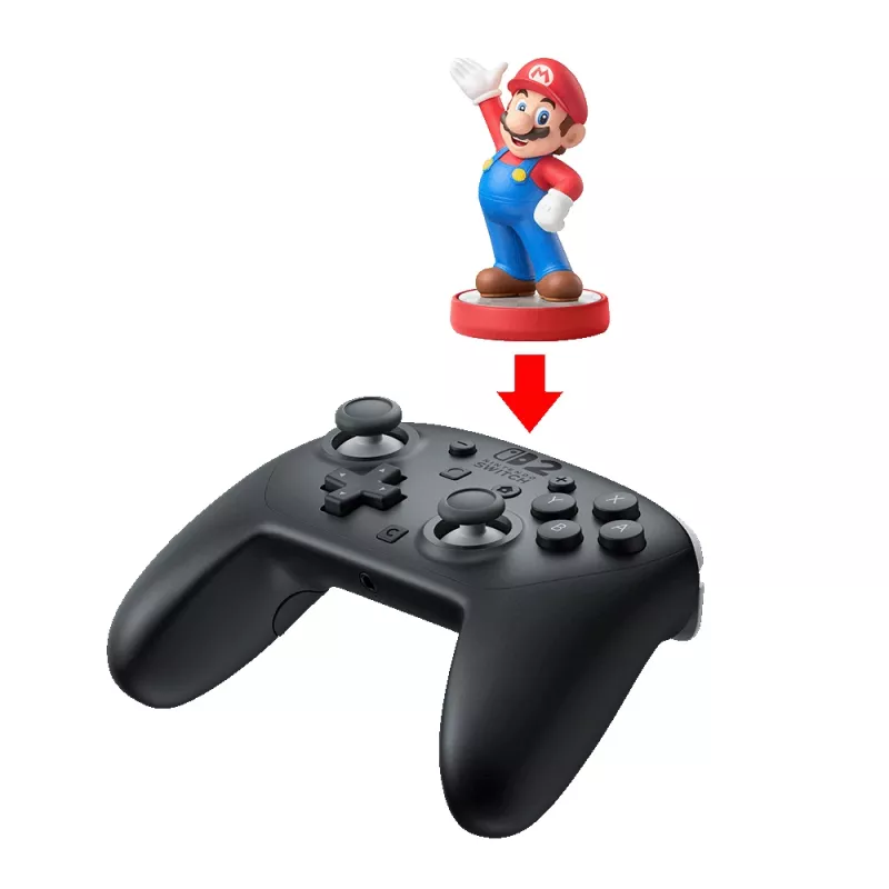 Nintendo Switch 2 Pro Controller Black Bluetooth Gamepad Analogs / Digitāls Nintendo Switch 2
