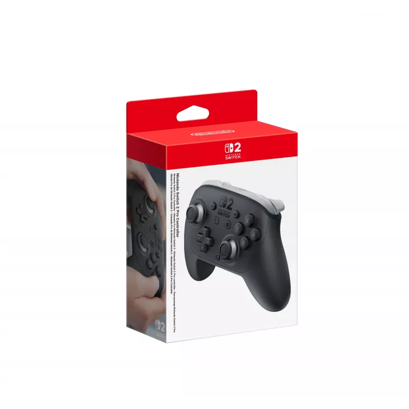 Nintendo Switch 2 Pro Controller Black Bluetooth Gamepad Analogs / Digitāls Nintendo Switch 2