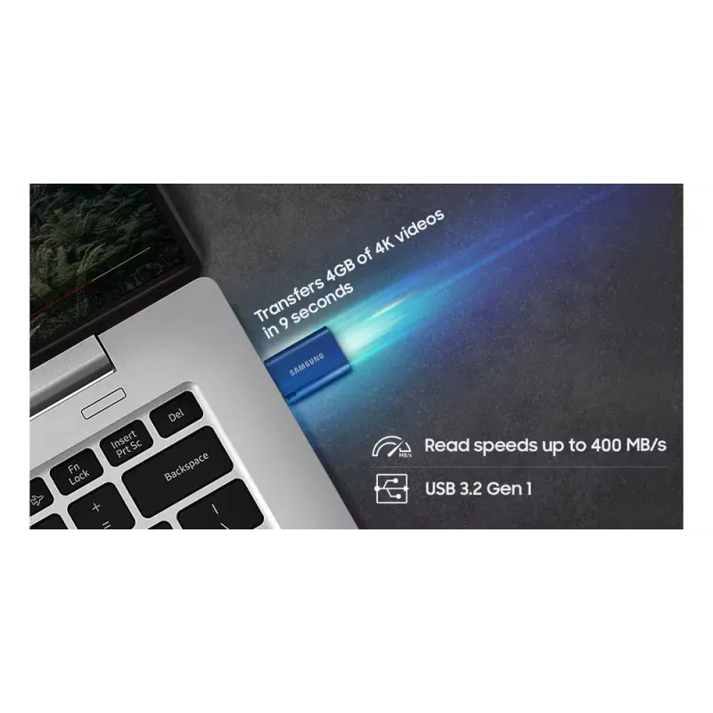 Samsung MUF-256DA USB zibatmiņa 256 GB USB Type-C 3.2 Gen 1 zila