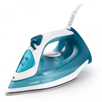 Tvaika gludeklis Philips DST3011/20 — 2100 W, keramikas zole, 0.3 L tvertne, 1.9 m vads, zils