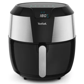 Tefal Easy Fry EY701D viena tvertne 5,6 L atsevišķi 1850 W karstā gaisa friterators Melns, Nerūsējošais tērauds