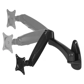 ARCTIC W1-3D - Sienas stiprinājums monitoram ar gāzes pacelšanas tehnoloģiju, 8 kg, 33 cm (13 collas), 81.3 cm (32 collas), 75 x 75 mm, 100 x 100 mm, Melns