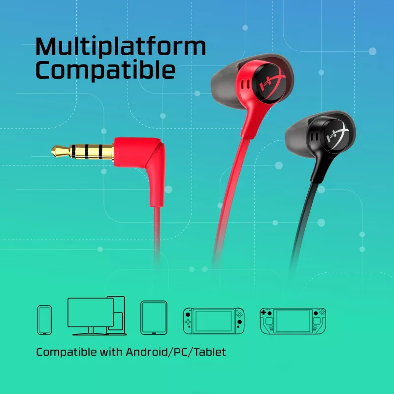 HyperX Cloud Earbuds II Melns