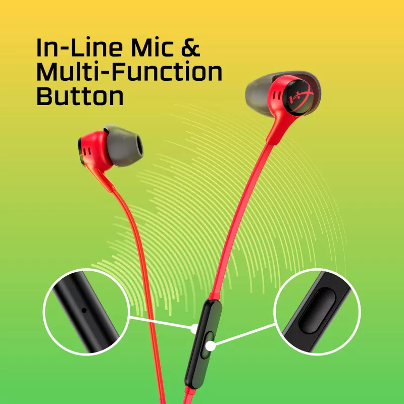 HyperX Cloud Earbuds II Melns