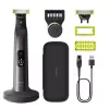 Philips OneBlade Pro 360 QP6652/61 Sejai un Ķermenim, Iebūvēts displejs, Mazgājams, Akumulators, Hroms