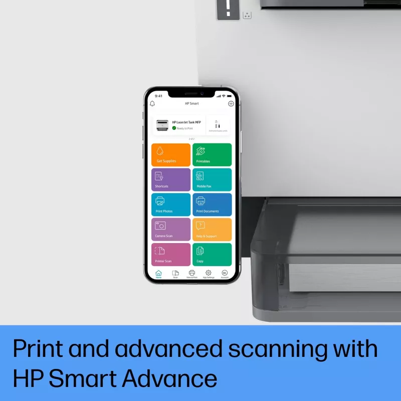HP LaserJet Tank MFP 1604w printeris, lāzera, vienkrāsainā druka, 600 x 600 DPI, A4, tiešā druka, melns