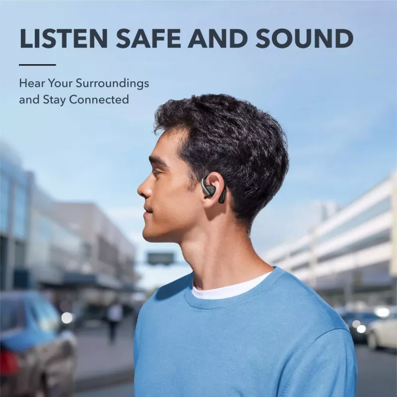 ANKER Soundcore Aerofit Pro Bezvadu Austiņas - Melnas