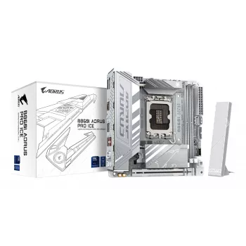 Mātesplate GIGABYTE B860I AORUS PRO ICE, Intel B860, LGA 1851, Mini-ITX
