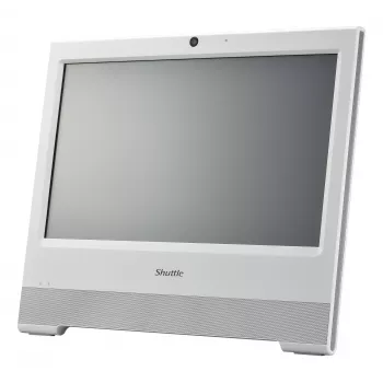 Shuttle X50V9 All-In-One dators, 15.6 collu pretestības skārienekrāns, Celeron 7305U, WiFi, IP54, bez ventilatora, 24/7 darbībai
