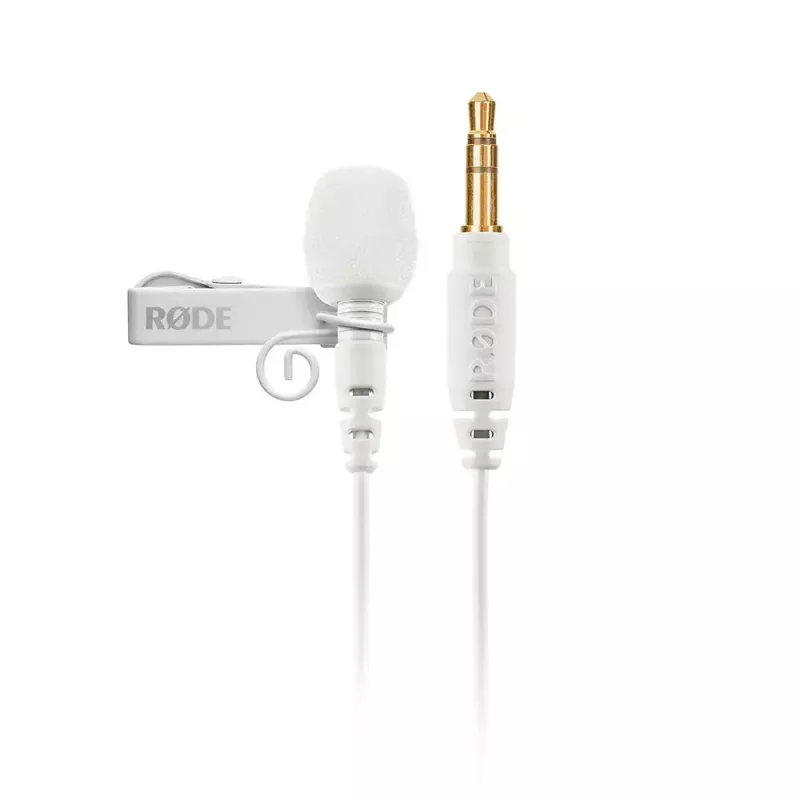 RØDE Lavalier GO LAVGOW klipša tipa lavalier mikrofons, 20–20000 Hz, baltā krāsā