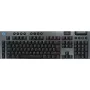 Logitech G915 X Lightspeed bezvadu zema profila spēļu tastatūra - Melna - Qwerty - US International - Tactile