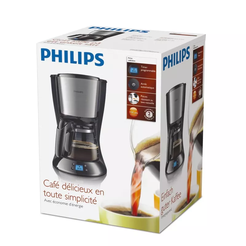 Philips Daily Collection HD7459/20 Kafijas automāts, pilienveida, 1.259 L, maltā kafija, 1080 W