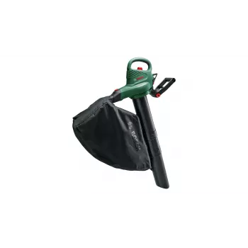 Pūtējs rokas Bosch Universal GardenTidy 2300 — 2300 W, 576 m³/h, 45 L savācējmaiss, 185–285 km/h, smalcināšanas funkcija