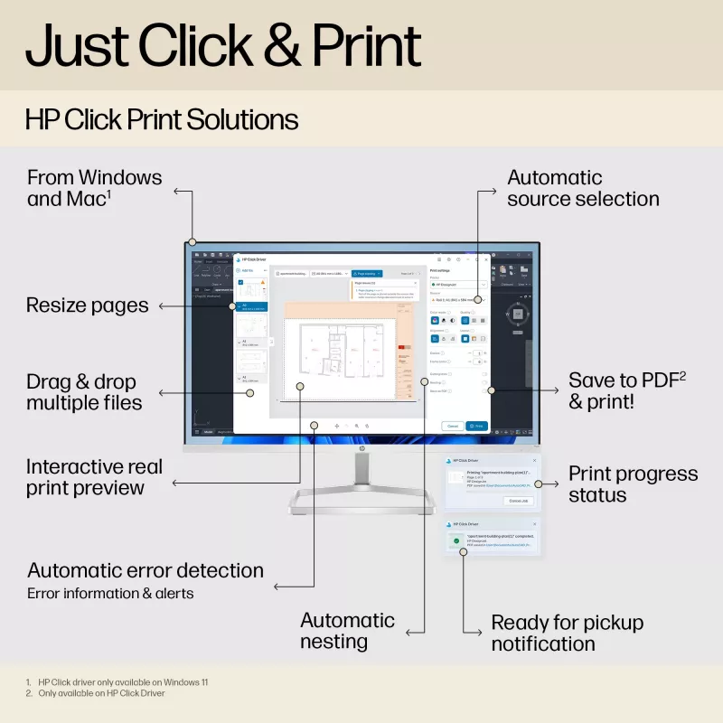 HP DesignJet T250 24-in Printer 2025 edition, termālās tintes printeris, 2400 x 1200 DPI, JPEG, URF, melna, ciāna, fuksīna, dzeltena, 2400 x 1200 DPI, 1 (ciāna, fuksīna, dzeltena, melna)
