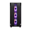 Korpus CHIEFTEC GS-01B-OP Tower Melns — rūdīts stikls, RGB ventilatori, atbalsta ATX/Micro-ATX, GPU līdz 320 mm