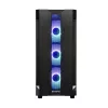 Korpus CHIEFTEC GS-01B-OP Tower Melns — rūdīts stikls, RGB ventilatori, atbalsta ATX/Micro-ATX, GPU līdz 320 mm