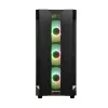 Korpus CHIEFTEC GS-01B-OP Tower Melns — rūdīts stikls, RGB ventilatori, atbalsta ATX/Micro-ATX, GPU līdz 320 mm