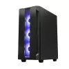 Korpus CHIEFTEC GS-01B-OP Tower Melns — rūdīts stikls, RGB ventilatori, atbalsta ATX/Micro-ATX, GPU līdz 320 mm