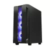 Korpus CHIEFTEC GS-01B-OP Tower Melns — rūdīts stikls, RGB ventilatori, atbalsta ATX/Micro-ATX, GPU līdz 320 mm