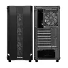 Korpus CHIEFTEC GS-01B-OP Tower Melns — rūdīts stikls, RGB ventilatori, atbalsta ATX/Micro-ATX, GPU līdz 320 mm