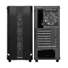 Korpus CHIEFTEC GS-01B-OP Tower Melns — rūdīts stikls, RGB ventilatori, atbalsta ATX/Micro-ATX, GPU līdz 320 mm
