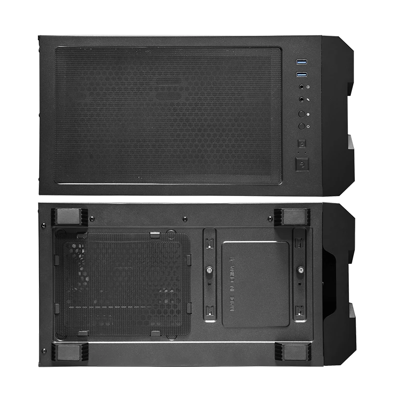 Korpus CHIEFTEC GS-01B-OP Tower Melns — rūdīts stikls, RGB ventilatori, atbalsta ATX/Micro-ATX, GPU līdz 320 mm