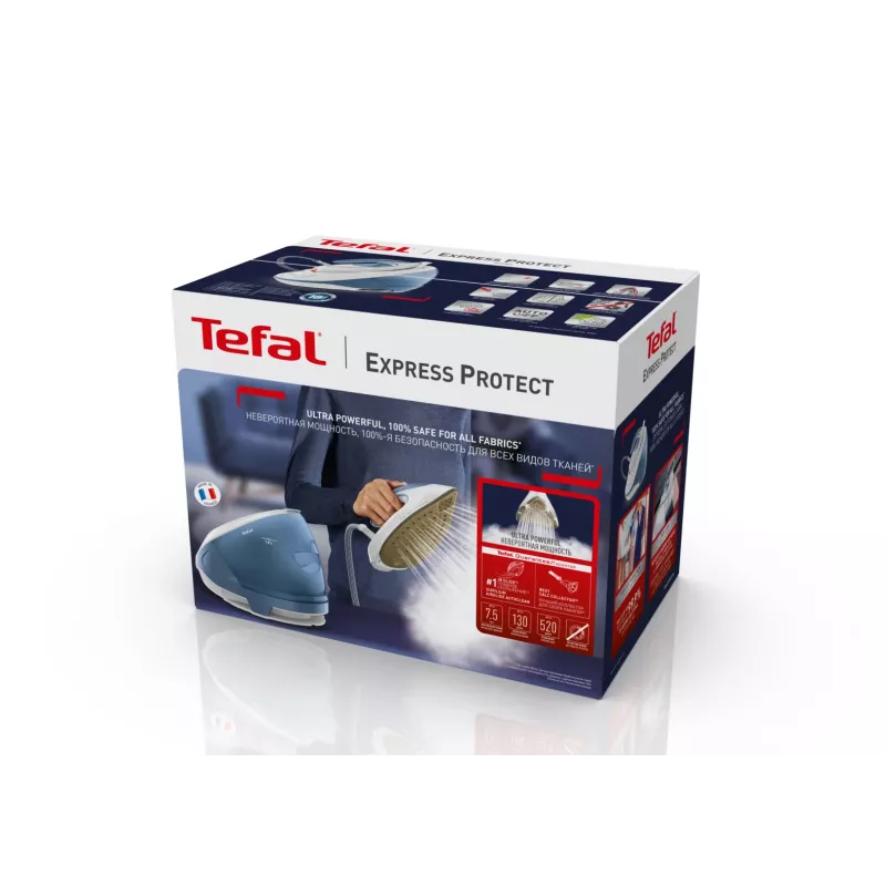 Tefal Express Protect SV9202 2800 W 1.8 L Durilium AirGlide Autoclean gludeklis Balts, Zils