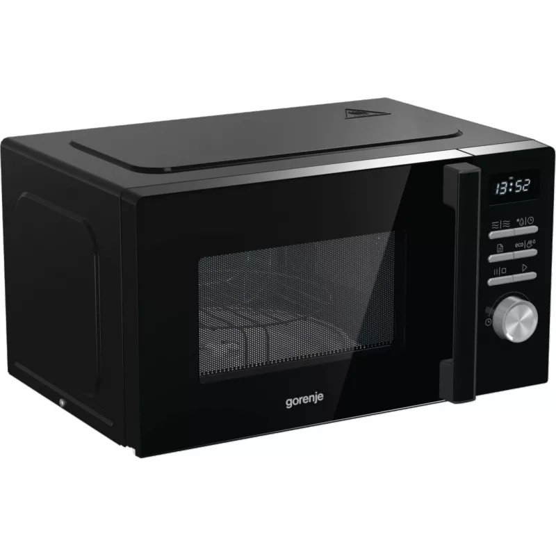 Kombinētā mikroviļņu krāsns Gorenje MO20A4BH — 20 L, 800 W, melna, 5 jaudas līmeņi