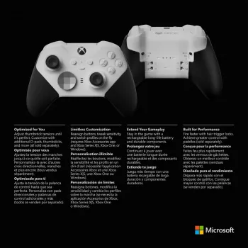 Spēļu kontrolieris Microsoft Xbox Elite Wireless Series 2 Core Balts Melns Bluetooth USB