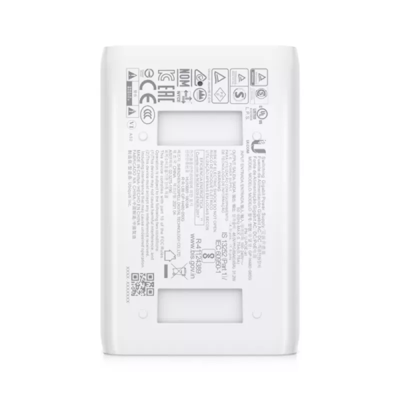 UBIQUITI NETWORKS PoE Injector, 802.3at kompakts PoE+ barošanas avots