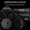 Corsair RS120 CO-9050188-WW PWM datora korpusa ventilators, 120 mm, melnā krāsā