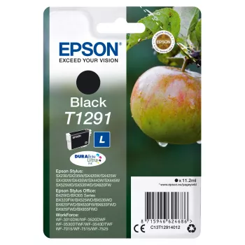 Epson Apple Singlepack Black T1291 DURABrite Ultra Tinte