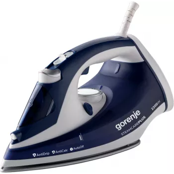 Tvaika gludeklis Gorenje SIH2200BLC 2200 W Keramikas pamatne 2.5 m vads