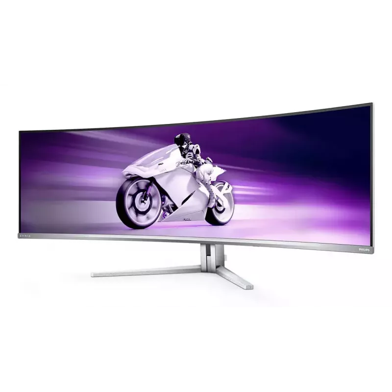 Philips Evnia 8000 49M2C8900L/00 datora monitors 124.2 cm (48.9 collas) 5120 x 1440 pikseļi Dual QHD QD-OLED Balts
