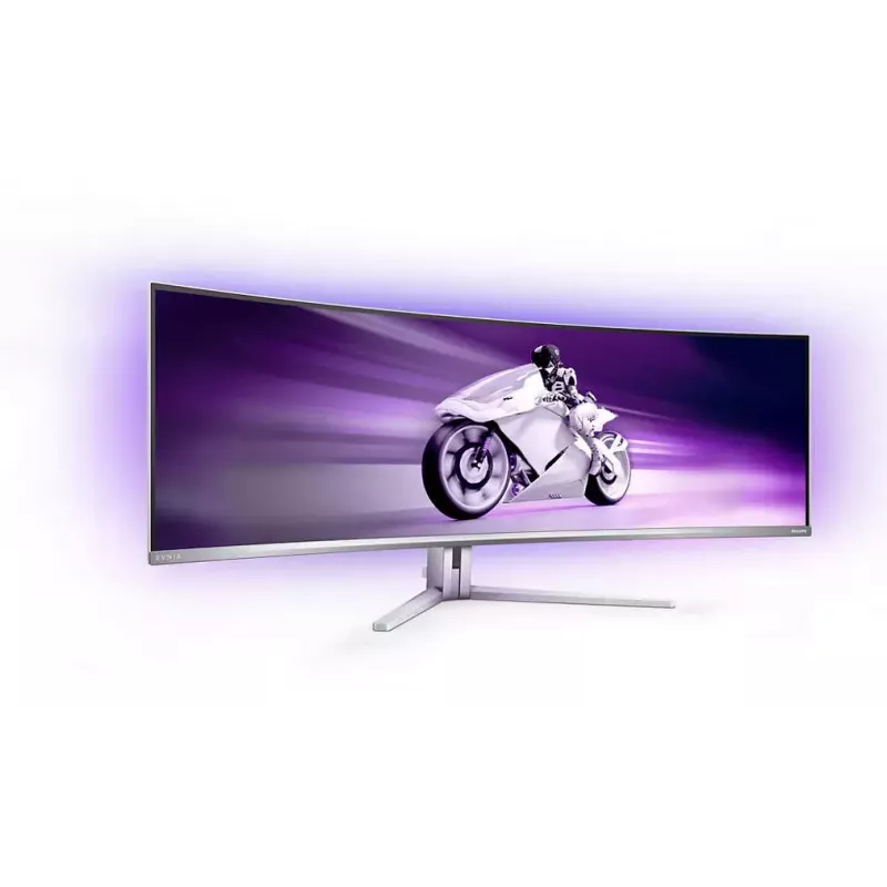 Philips Evnia 8000 49M2C8900L/00 datora monitors 124.2 cm (48.9 collas) 5120 x 1440 pikseļi Dual QHD QD-OLED Balts
