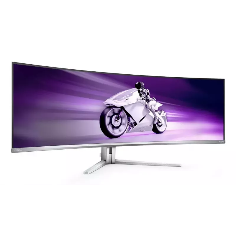 Philips Evnia 8000 49M2C8900L/00 datora monitors 124.2 cm (48.9 collas) 5120 x 1440 pikseļi Dual QHD QD-OLED Balts
