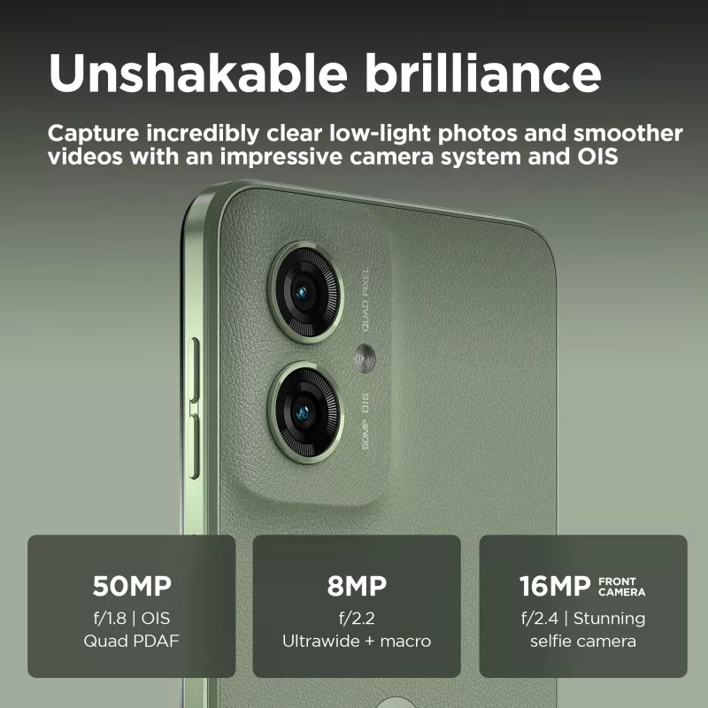 Motorola moto g55 5G 16.5 cm (6.49 collu) Dual SIM Android 14 USB Type-C 8 GB 256 GB 5000 mAh Zaļš