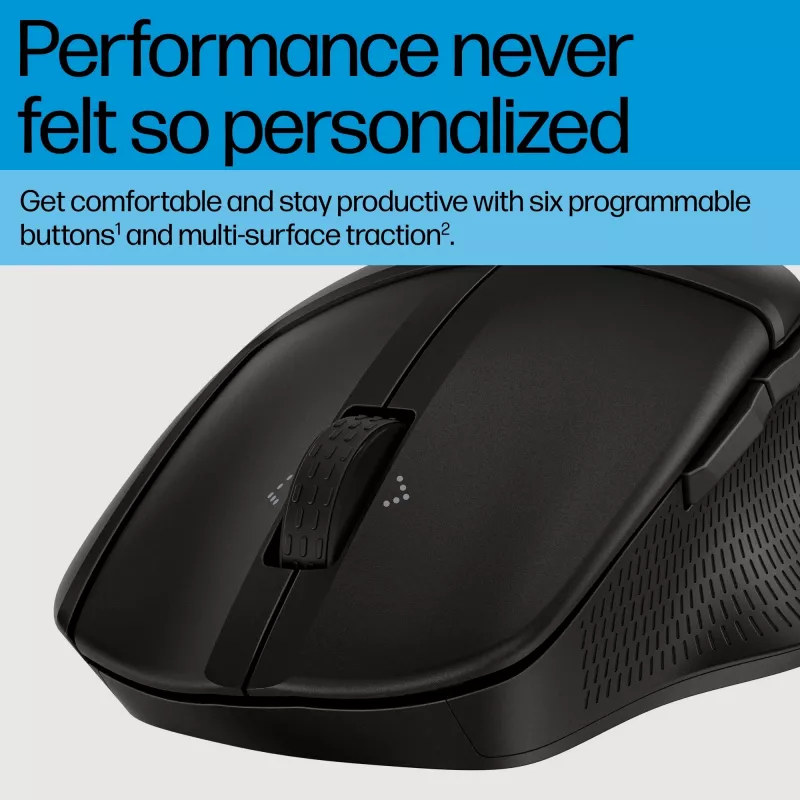 HP 480 Comfort Bluetooth pele, labā roka, Bluetooth, 4000 DPI, melna