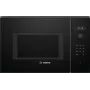 Iebūvējamā solo mikroviļņu krāsns Bosch Serie 6 BFL554MB0 – 900 W, 25 L, rotācijas un skārienvadība, melna
