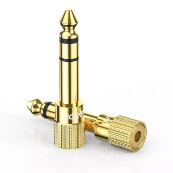 Ugreen 20503 dzimuma pārveidotājs 6.35mm – 3.5mm, zelta kontakti