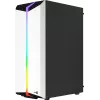 Aerocool Bionic V2 Midi Tower datora korpuss, ATX / micro ATX / Mini-ITX, rūdīts stikls, RGB, baltā krāsā