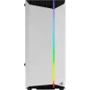 Aerocool Bionic V2 Midi Tower datora korpuss, ATX / micro ATX / Mini-ITX, rūdīts stikls, RGB, baltā krāsā