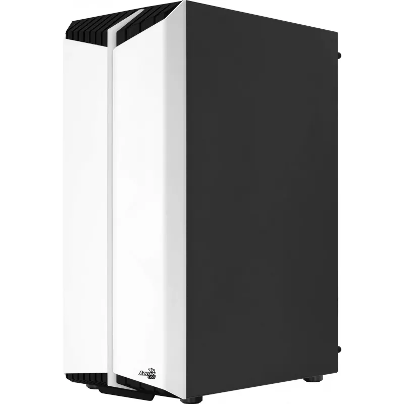 Aerocool Bionic V2 Midi Tower datora korpuss, ATX / micro ATX / Mini-ITX, rūdīts stikls, RGB, baltā krāsā
