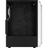 Aerocool Bionic V2 Midi Tower datora korpuss, ATX / micro ATX / Mini-ITX, rūdīts stikls, RGB, baltā krāsā