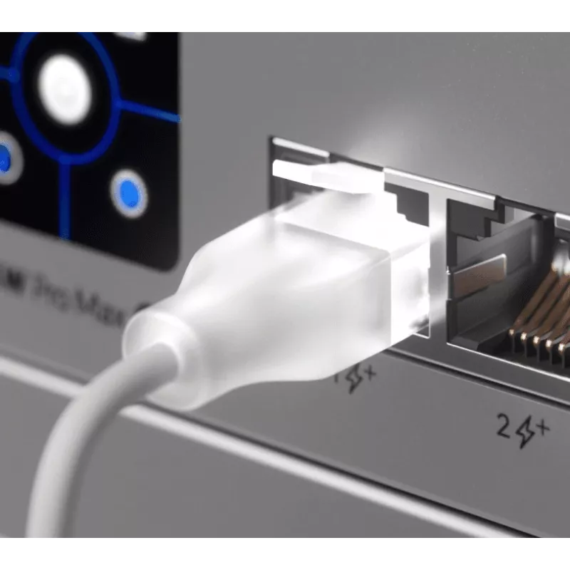 Ethernet savienojuma kabelis UBIQUITI UACC-Cable-Patch-EL 0,3 m Cat6 2,5Gbps PoE++ balts
