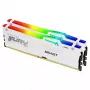 Kingston FURY Beast 32GB (2x16GB) DDR5 5600MHz CL36 atmiņas komplekts baltā krāsā ar RGB apgaismojumu un AMD EXPO atbalstu