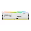 Kingston FURY Beast 32GB (2x16GB) DDR5 5600MHz CL36 atmiņas komplekts baltā krāsā ar RGB apgaismojumu un AMD EXPO atbalstu