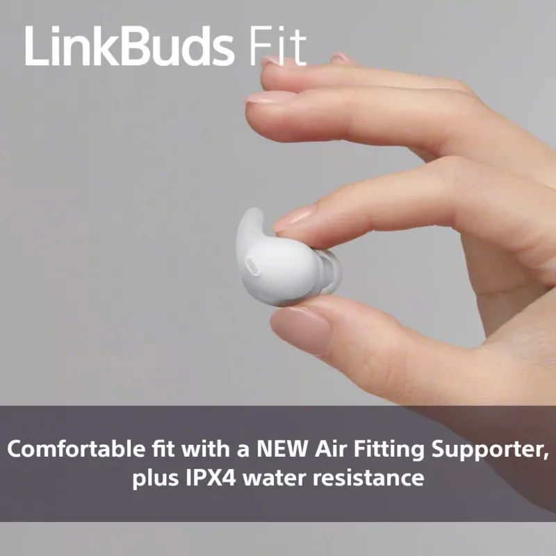 Sony LinkBuds Fit WFLS910NW Bezvadu Austiņas Iekšauss Zvaniem/Mūzikai Bluetooth Baltas